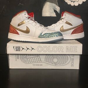 Nike White and Gold Sneakers Iconic Style